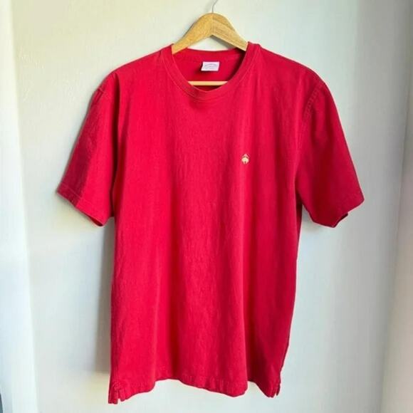Brooks Brothers Red 100% Cotton Short Sleeve T-Shirt Size L - Picture 1 of 5